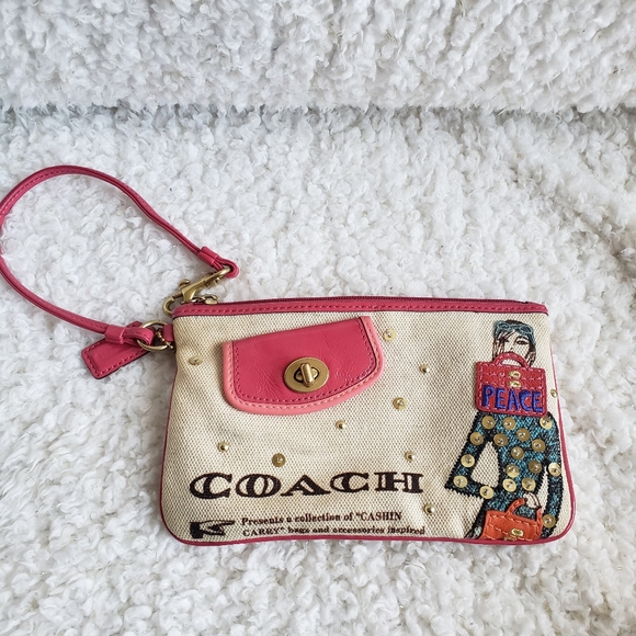 Coach Handbags - Coach Bonnie Cashin "Peace":Wristlet Clutch
